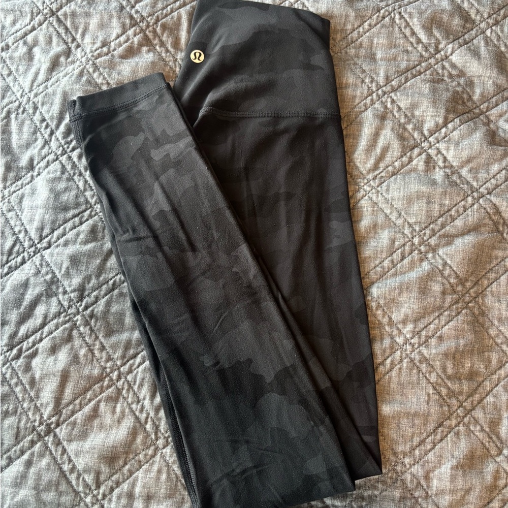 lululemon athletica Black Camo Leggings